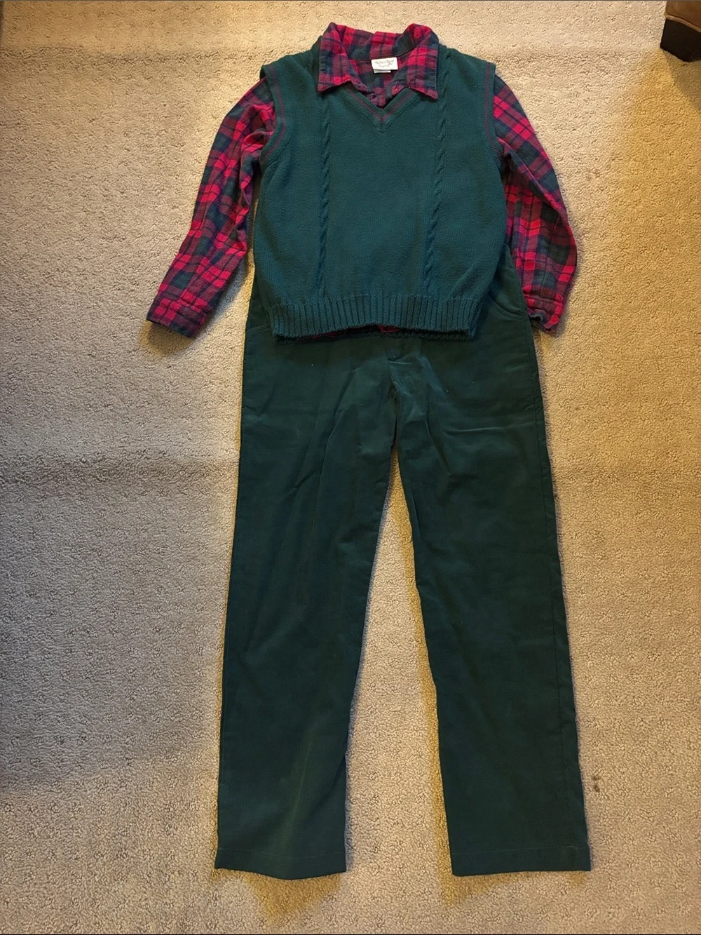 Vintage Rebecca Riggs Original Boys 3-Piece Outfit Perfect for Christmas